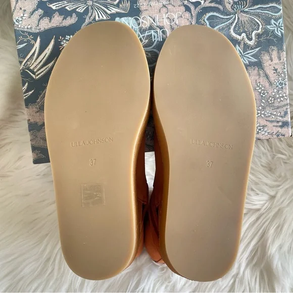 Ulla Johnson Lennox Ankle Buckle Boots in Terracotta Suede EU37 US7 - Picture 15 of 16